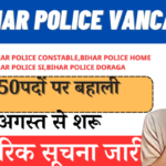 Bihar Police Constable Vancay 2024